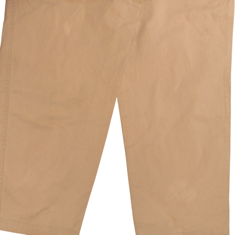 Ralph Lauren Chino Pants Womens 14 Tan Beige Pleated High Waist Cotton Made USA - Picture 8 of 8